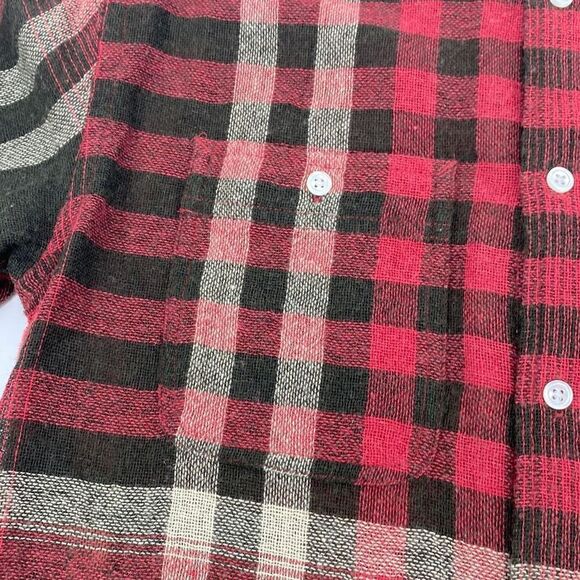 Polo Ralph Lauren Vintage Wool Cashmere Blend Plaid Button Down Flannel Shirt XS - Picture 5 of 15